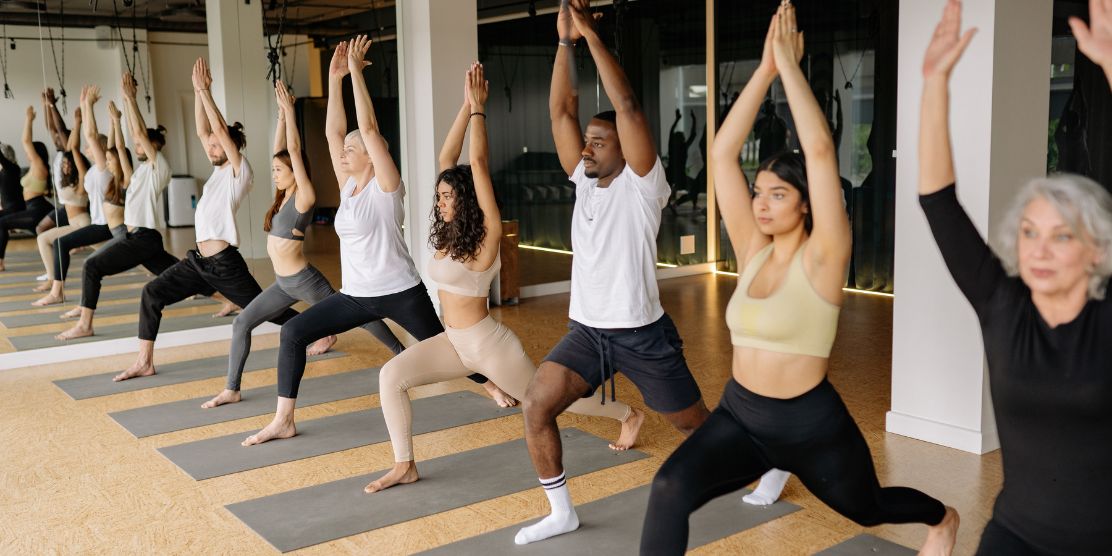 Yoga Therapy, People doing yoga, Group Exercise, Exercise and Cancer