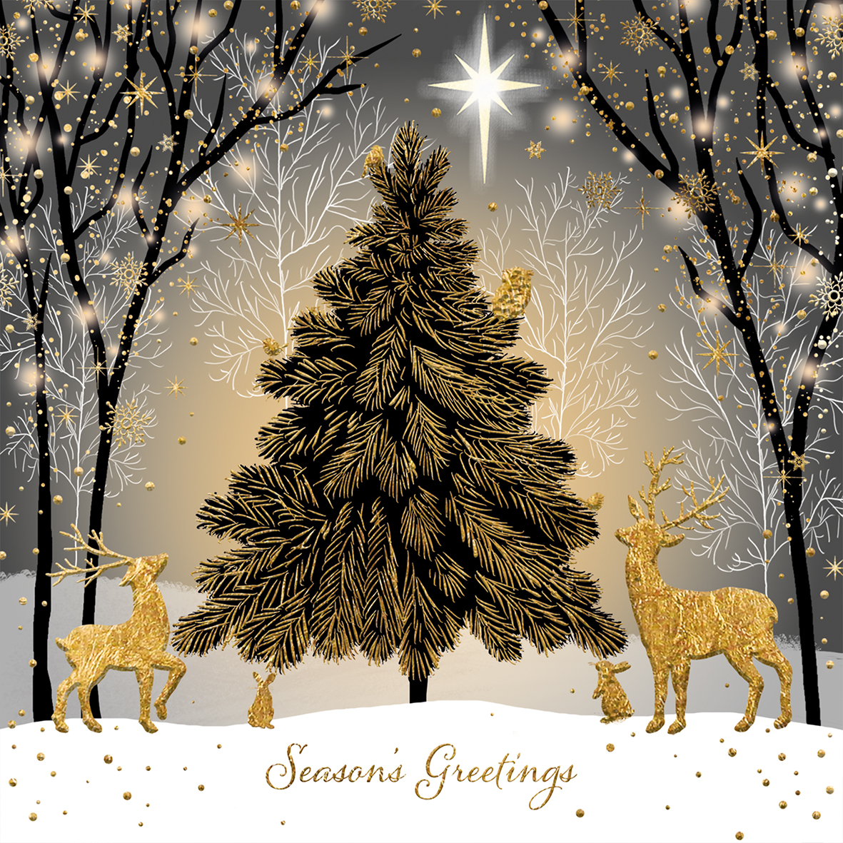 Golden Twinkly Forest