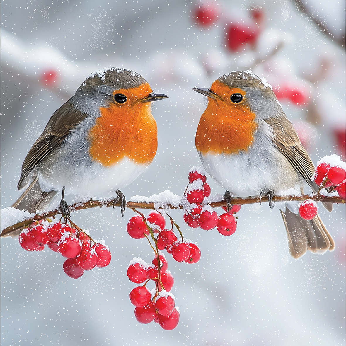 Robin Friends and Berries